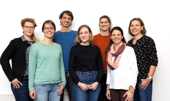 From left to right: Britta Weiffen, Karina Mross, Jonas Wolff, Amélie Wurl, Tina Freyburg, Solveig Richter, and Inken von Borzyskowski